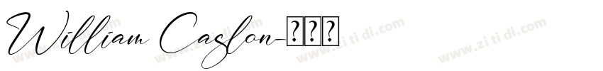 William Caslon字体转换